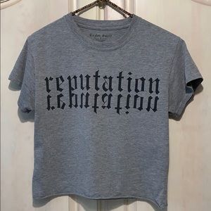 Taylor Swift Reputation Crop Top T-Shirt Medium